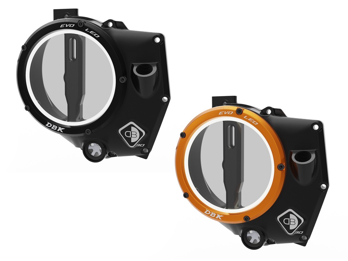 DBK Special Parts (Ducabike) EVO LED Clear Wet Clutch Cover for the KTM 990 Duke (2024+) DBK Special Parts (Ducabike) EVO LED Clear Wet Clutch Cover for the KTM 990 Duke (2024+)